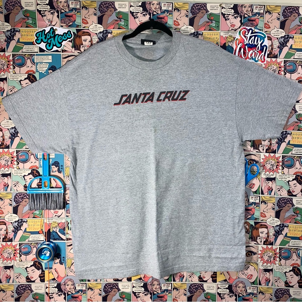 Classic vintage, rare skateboarding, Santa Cruz, iconic T-shirt, old school